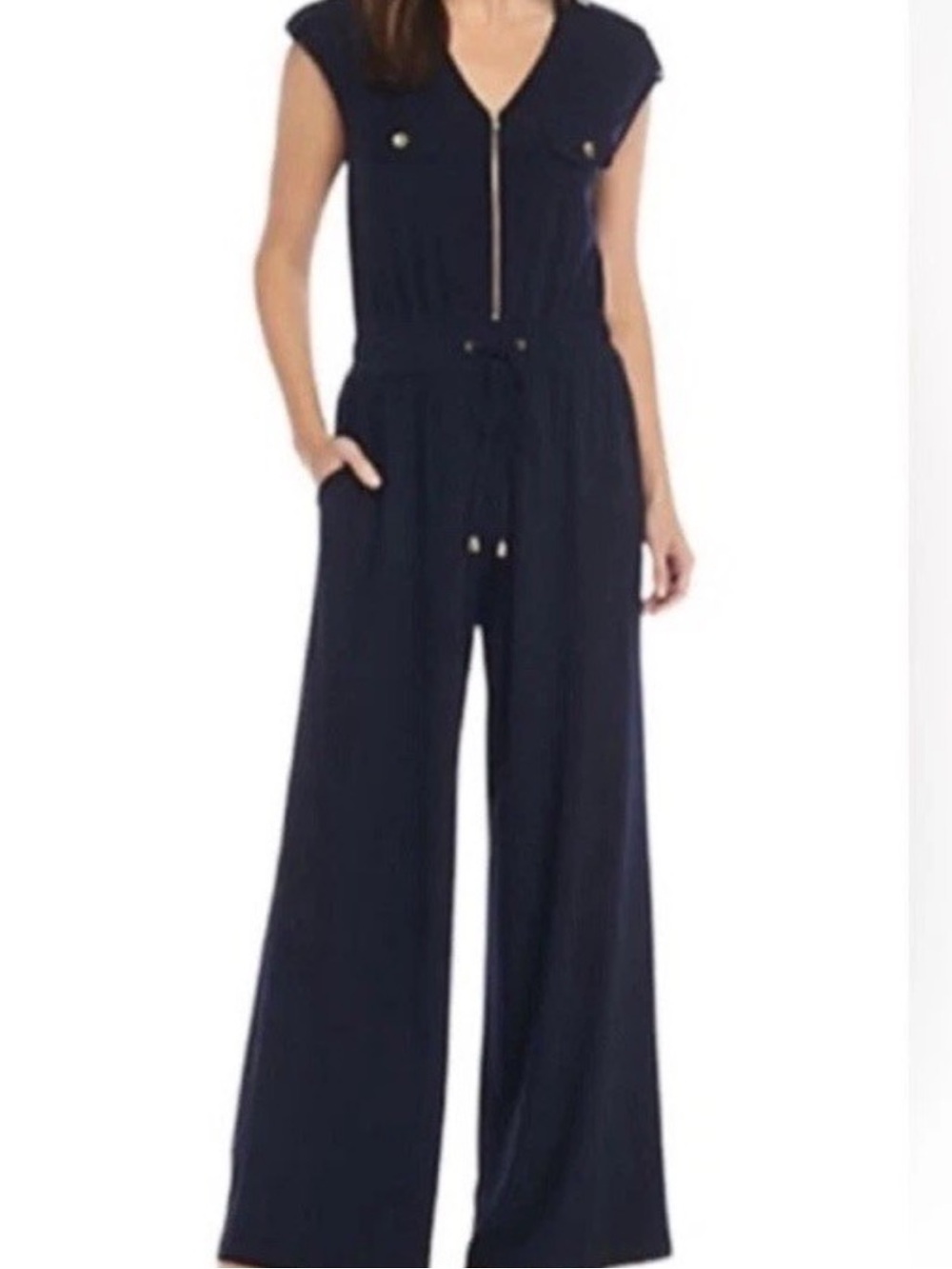 🔴MICHAEL KORS UTILITY SLEEVELESS JUMPSUIT🔴EXCELLENT CONDITION!!